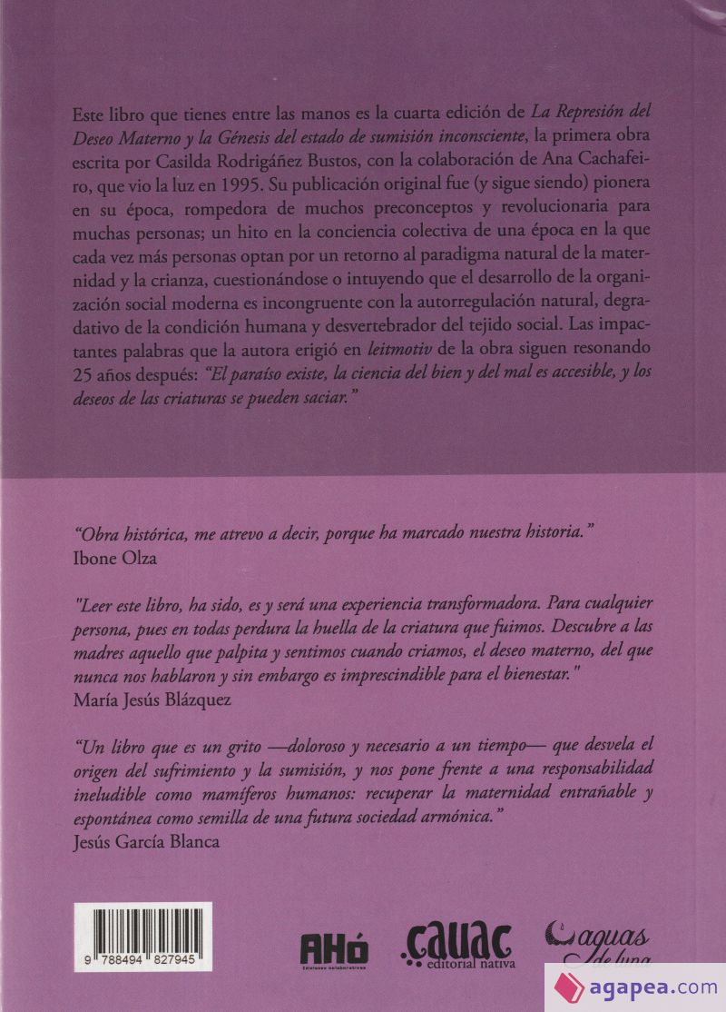 LA REPRESIÓN DEL DESEO MATERNO y la génesis del estado de sumisión inconsciente